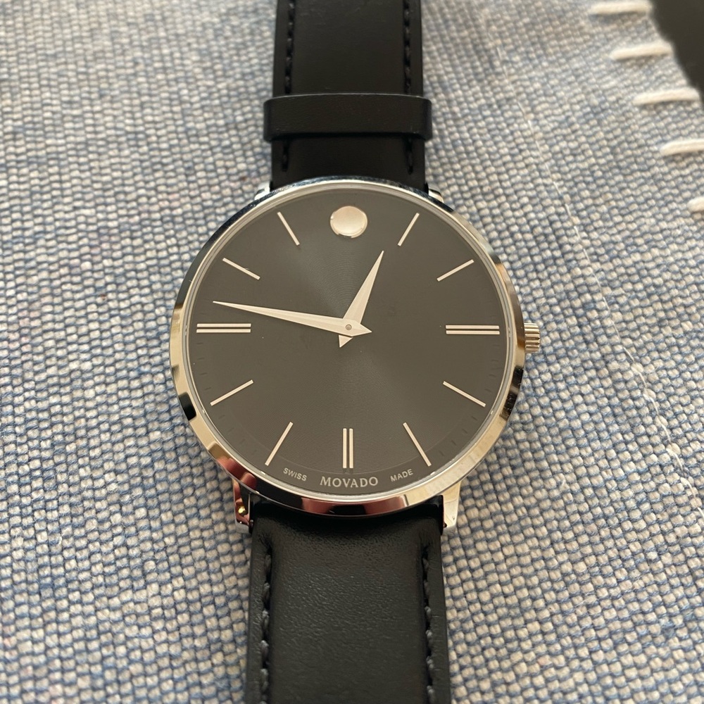 Movado Collection Watch, 40 MM Brand New